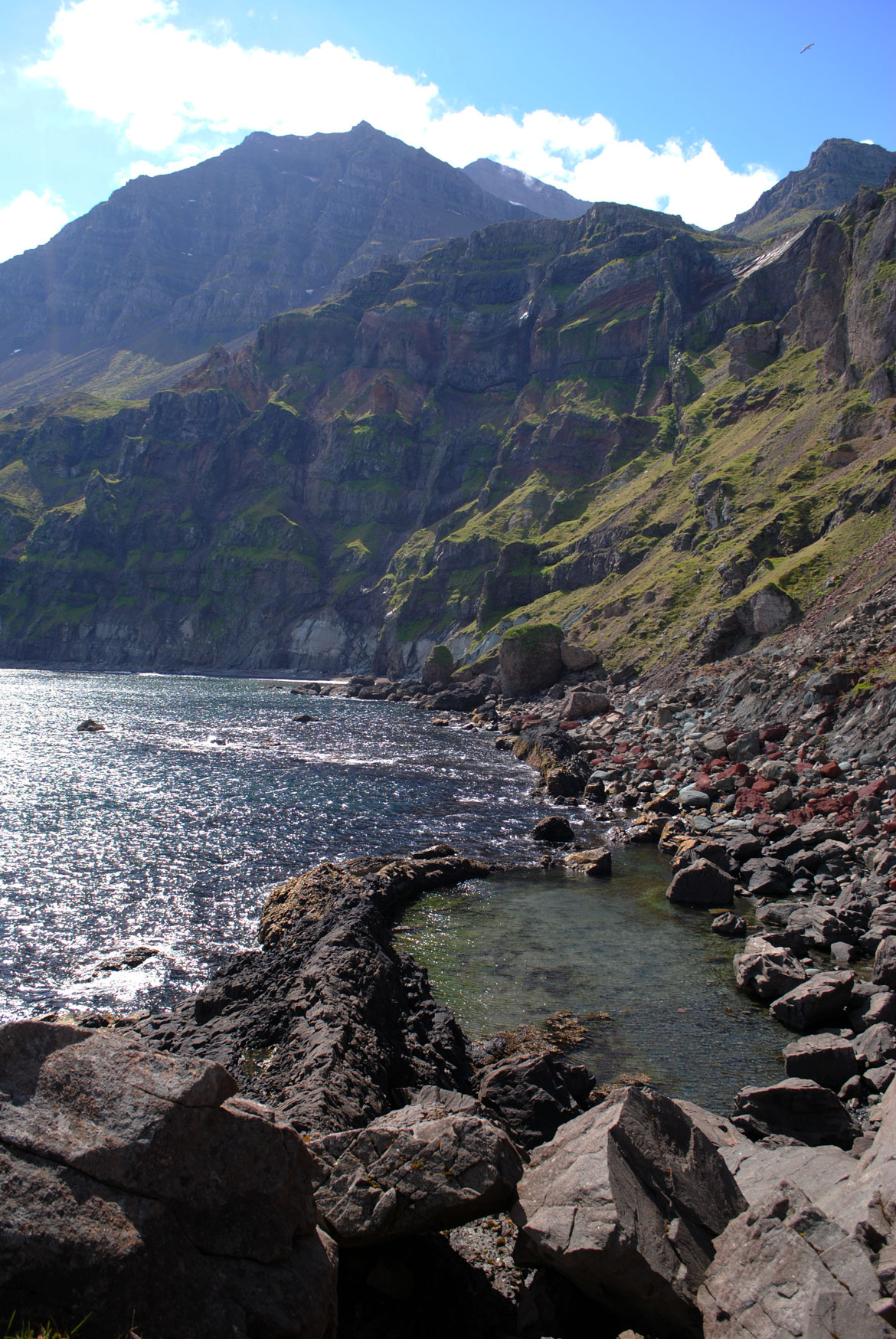 Cliffs and shoreline